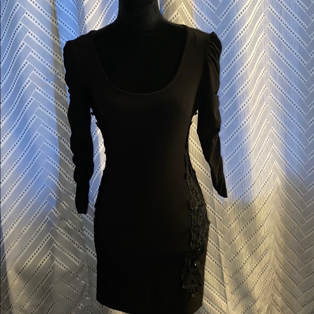 Black long sleeve dress